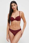 Бюстгальтер Tommy Hilfiger колір бордовий мереживо однотонний