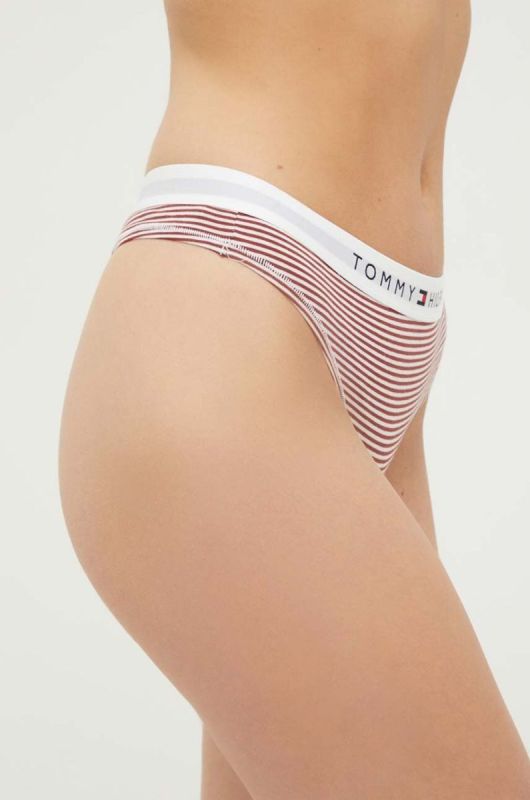 Стринги Tommy Hilfiger колір бордовий (3506128) фото 2