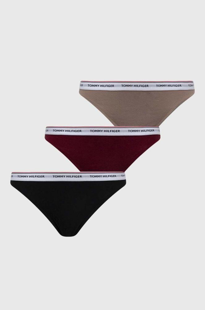 Стринги Tommy Hilfiger 3-pack колір барвистий (3506139)