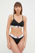 Бюстгальтер Tommy Jeans колір чорний однотонний (3485052)