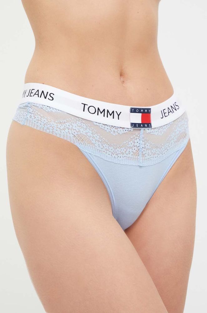 Стринги Tommy Jeans колір блакитний (3485106)