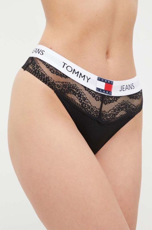 Стринги Tommy Jeans колір чорний (3485101)