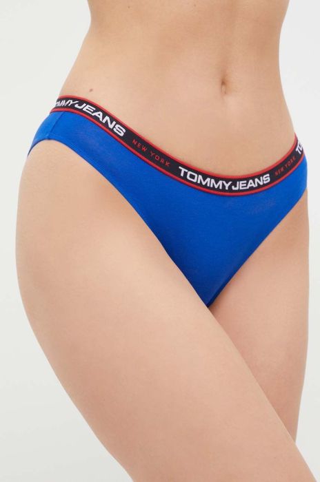 Труси Tommy Jeans 3-pack колір блакитний (3485140)