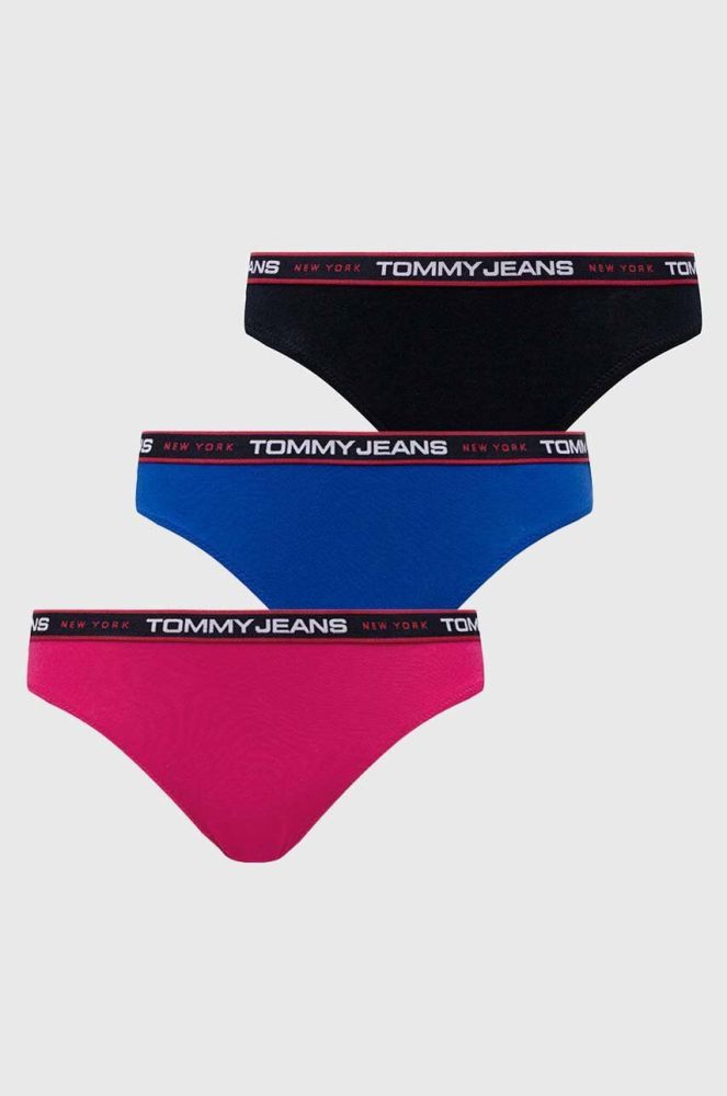 Труси Tommy Jeans 3-pack колір барвистий (3485137)