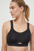 Спортивний бюстгальтер Mizuno колір чорний однотонний