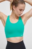 Спортивний бюстгальтер Casall Crossback колір зелений однотонний Спортивний бюстгальтер Casall Crossback колір зелений однотонний