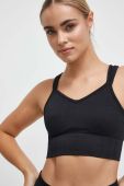 Бюстгальтер для йоги Casall Seamless Rib колір чорний однотонний