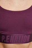 Спортивний бюстгальтер P.E Nation Backcheck колір бордовий однотонний