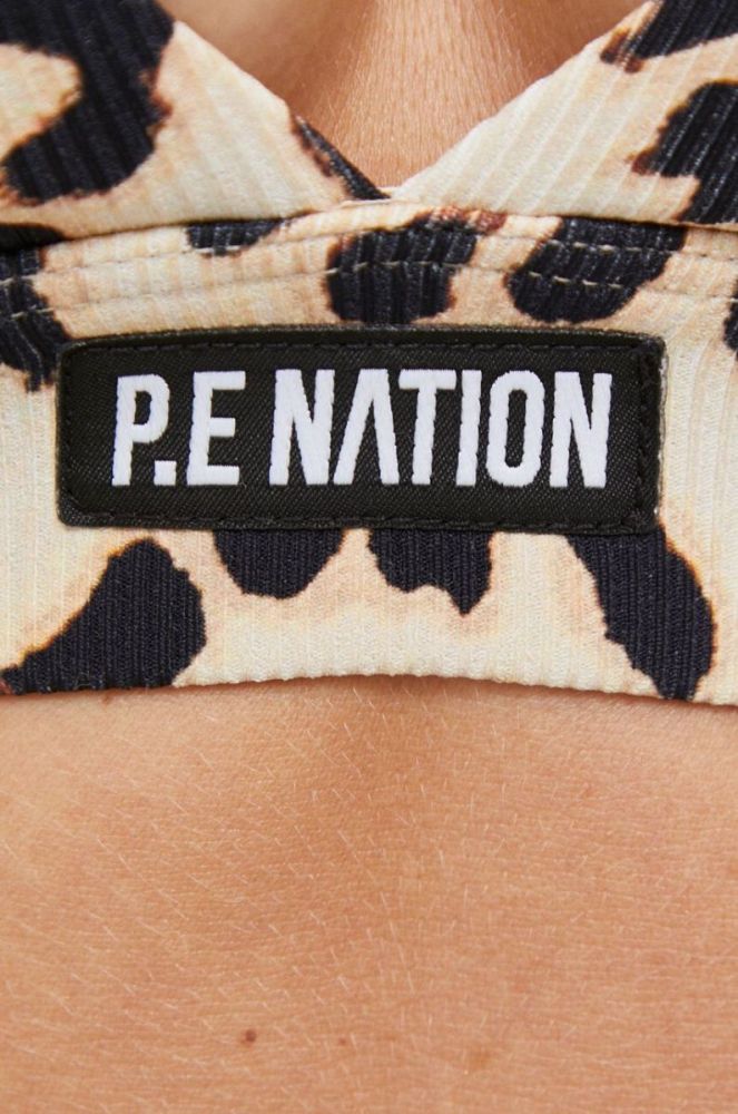Бюстгальтер для йоги P.E Nation Free Play колір бежевий візерунок фото 5