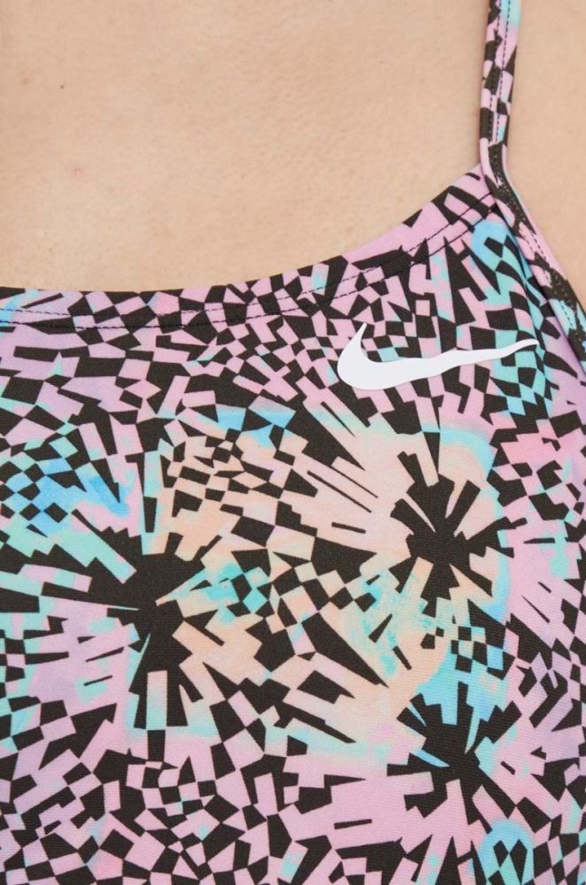 Суцільний купальник Nike м'яка чашечка колір барвистий (3634162) фото 4