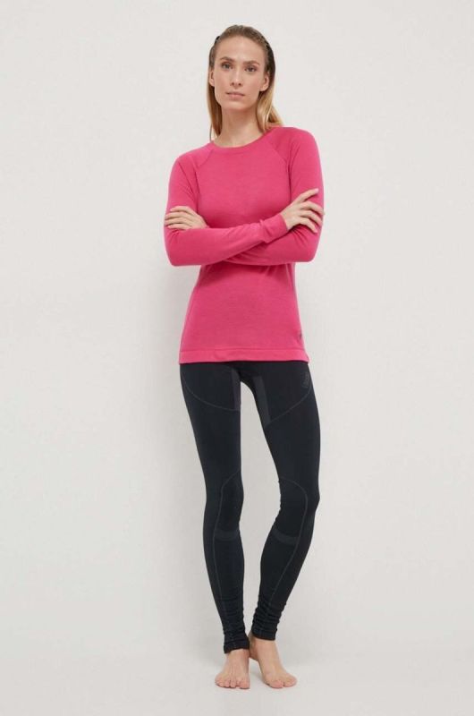 Функціональний лонгслів Smartwool Classic Thermal Merino колір рожевий фото 2