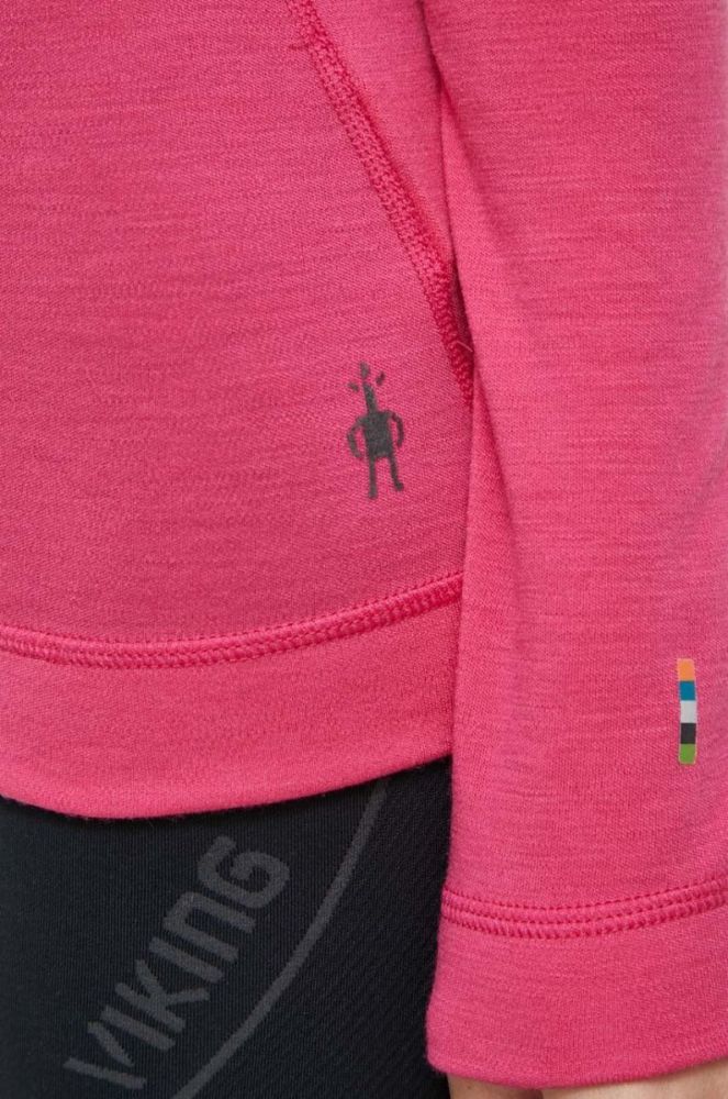 Функціональний лонгслів Smartwool Classic Thermal Merino колір рожевий фото 5