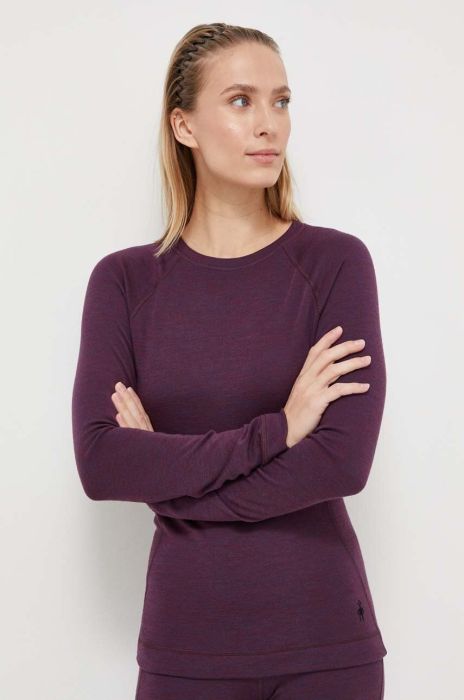 Функціональний лонгслів Smartwool Classic Thermal Merino колір фіолетовий