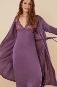 Нічна сорочка women'secret SENSE 2 жіноча колір фіолетовий мереживо 3416285