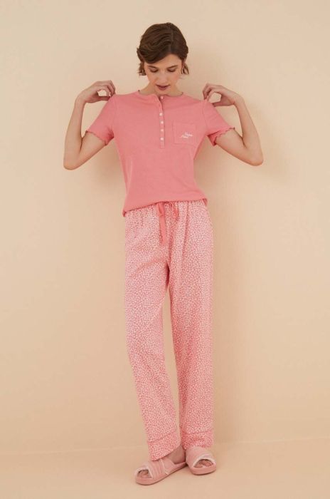 Бавовняна піжама women'secret DAILY LOBBY колір помаранчевий з бавовни 3596058