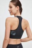 Спортивний бюстгальтер Reebok Allover колір чорний візерунок