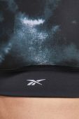 Спортивний бюстгальтер Reebok Allover колір чорний візерунок