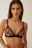 Бюстгальтер Undress Code Magic Garden колір чорний візерунок