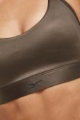 Спортивний бюстгальтер Reebok Lux колір коричневий однотонний