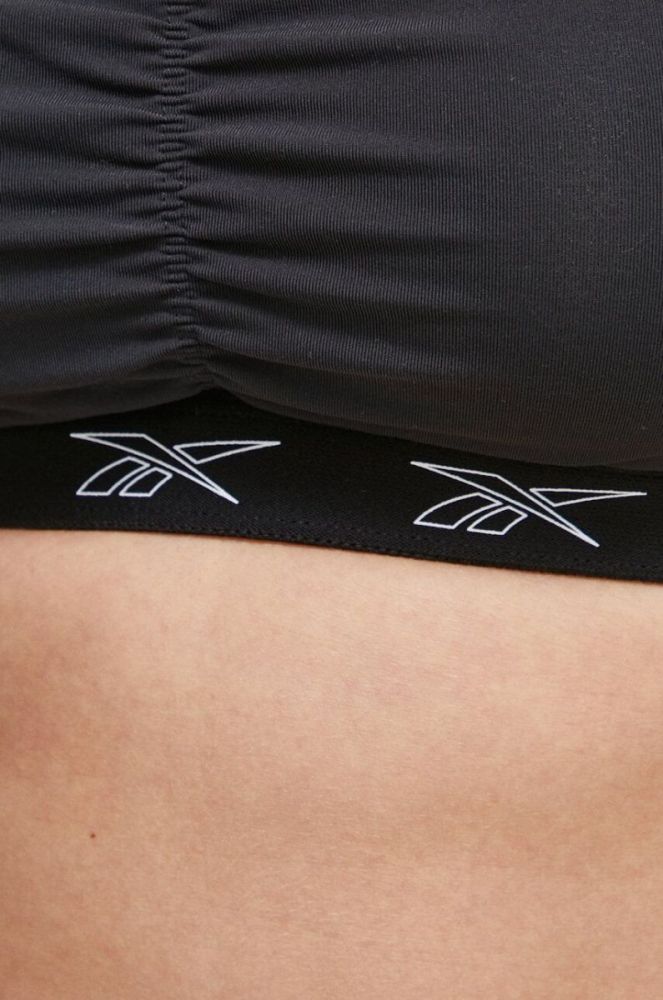 Спортивний бюстгальтер для годування Reebok MATERNITY колір чорний однотонний фото 5