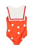 Суцільний дитячий купальник Mini Rodini колір червоний