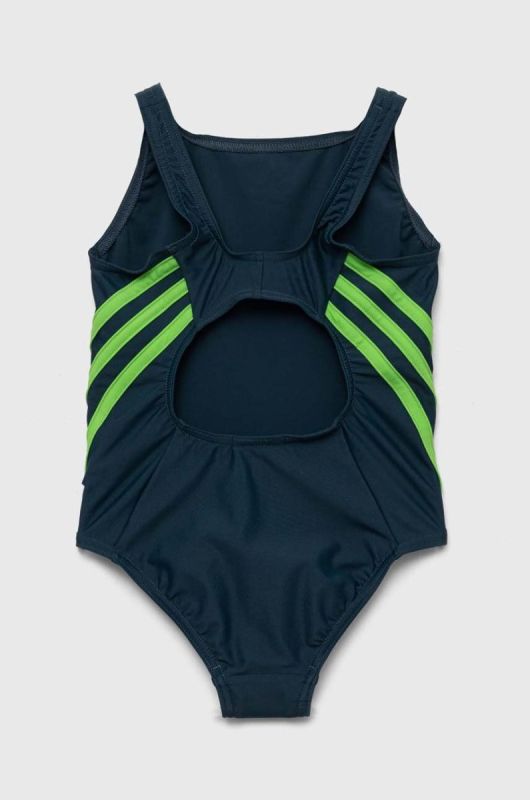Суцільний дитячий купальник adidas Performance колір зелений фото 2