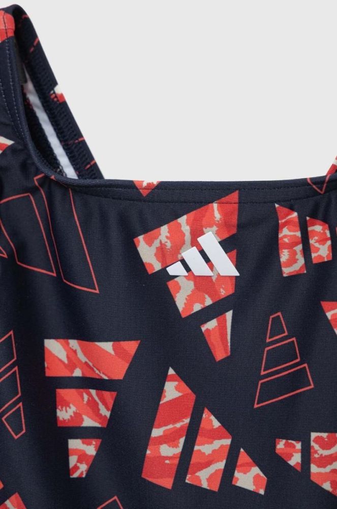 Суцільний дитячий купальник adidas Performance колір синій фото 3
