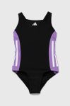 Суцільний дитячий купальник adidas Performance колір чорний (3305744)