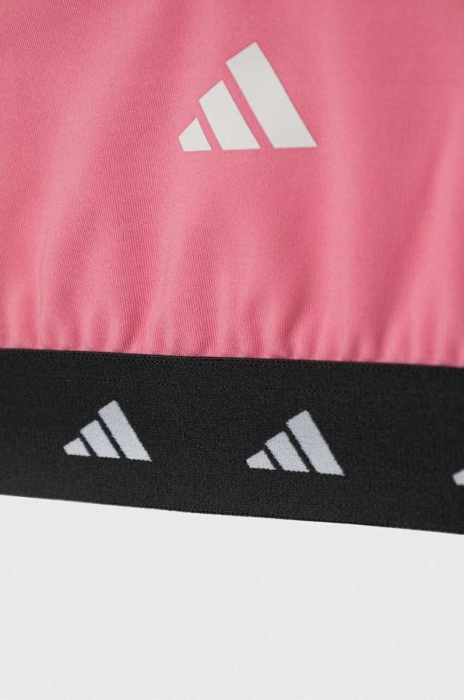 Дитячий спортивний бюстгальтер adidas колір рожевий (3514722) фото 2