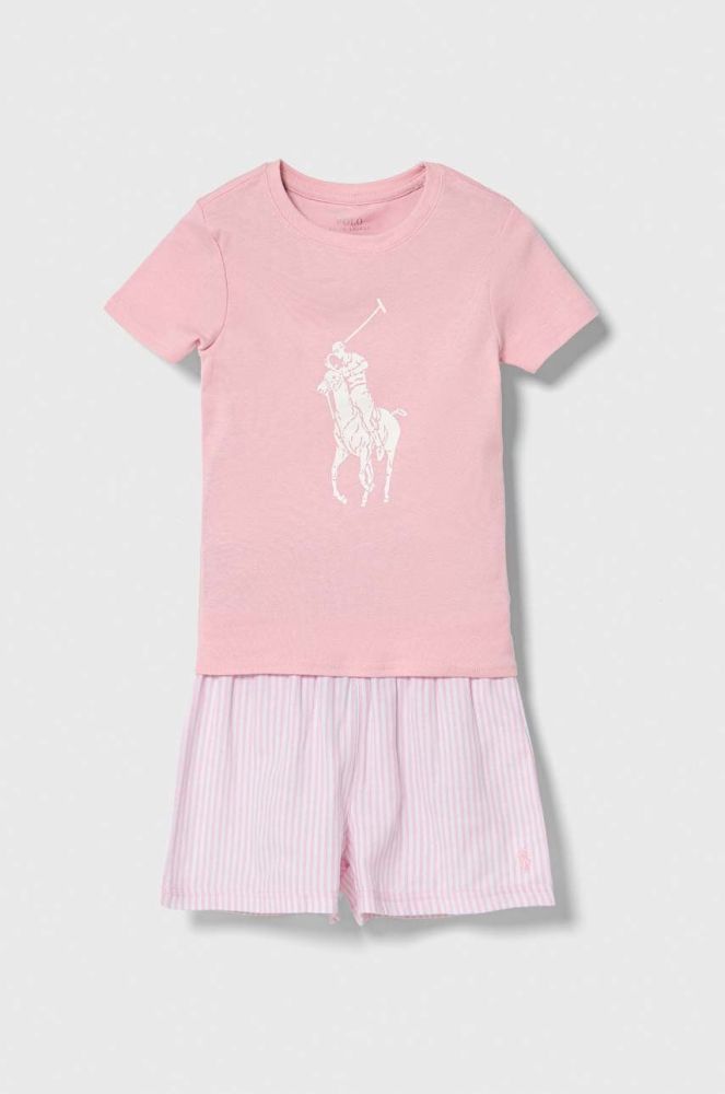 Дитяча піжама Polo Ralph Lauren колір рожевий візерунок (3585007)