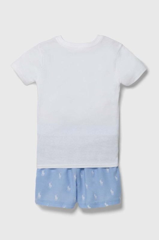 Дитяча піжама Polo Ralph Lauren візерунок колір блакитний (3585013) фото 2