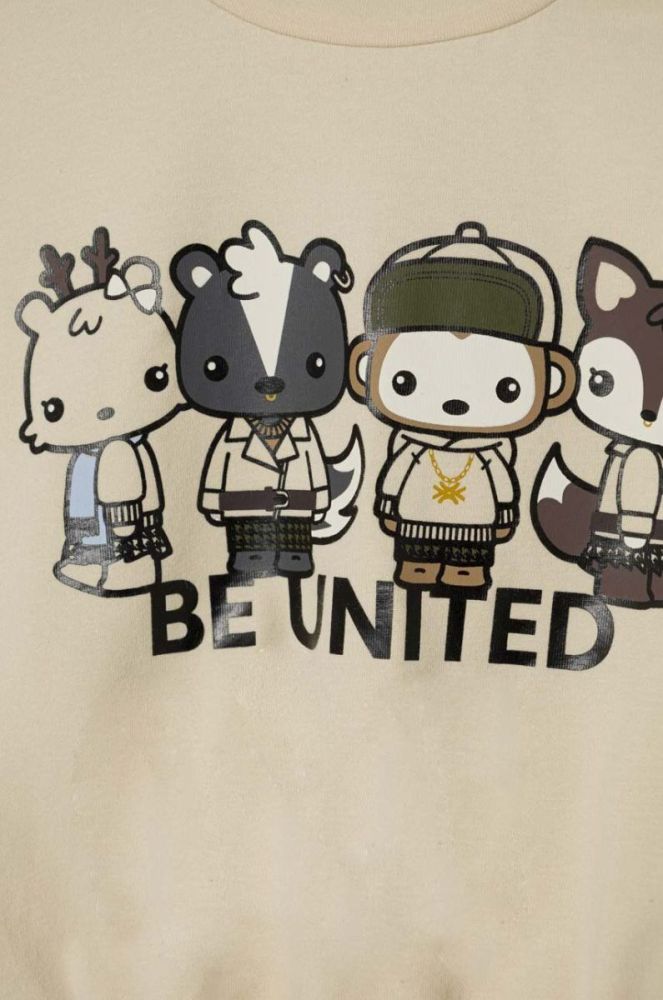 Дитяча піжама United Colors of Benetton колір бежевий з принтом (3653384) фото 3