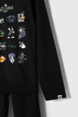 Дитяча бавовняна піжама United Colors of Benetton x Disney колір чорний візерунок