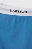 Дитяча бавовняна піжама United Colors of Benetton з принтом колір блакитний (3545654)