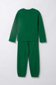 Дитяча піжама United Colors of Benetton колір зелений з принтом