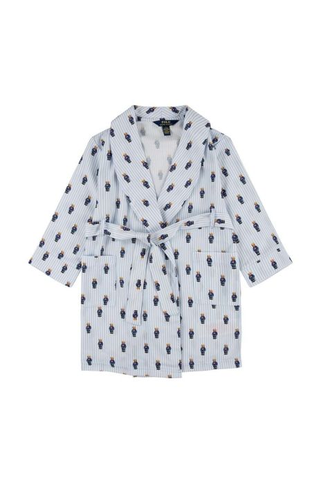 Дитячий халат Polo Ralph Lauren колір блакитний