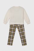 Дитяча бавовняна піжама United Colors of Benetton колір бежевий візерунок (3653400)