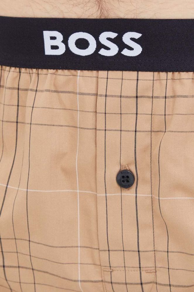 Бавовняні боксери BOSS 2-pack колір бежевий (3480395) фото 6