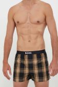 Бавовняні боксери BOSS 2-pack колір бежевий (3287916)