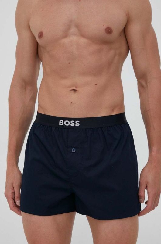 Бавовняні боксери BOSS 2-pack колір темно-синій (3287911) фото 2