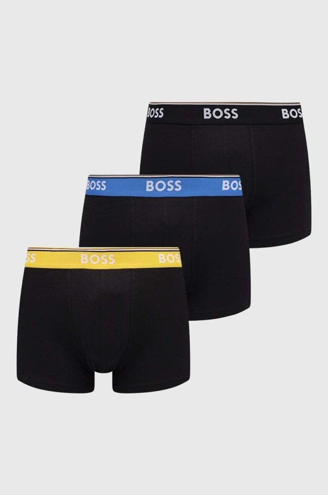 Боксери BOSS 3-pack чоловічі колір чорний (3351218)