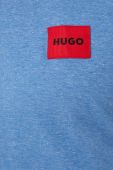 Піжама HUGO чоловіча з аплікацією колір блакитний