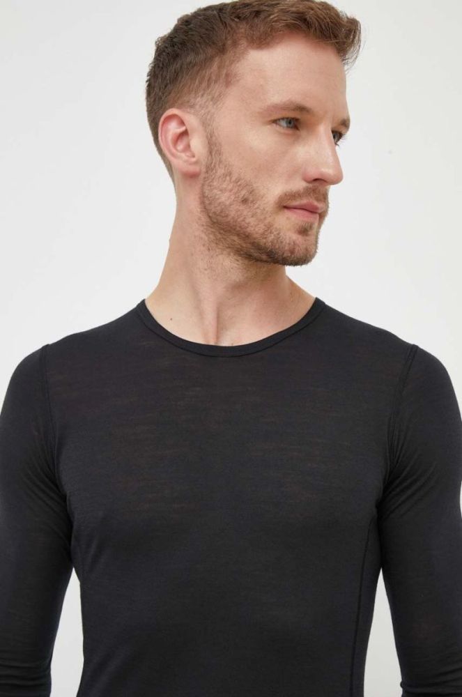 Функціональний лонгслів adidas TERREX Xperior Merino 150 колір чорний фото 4