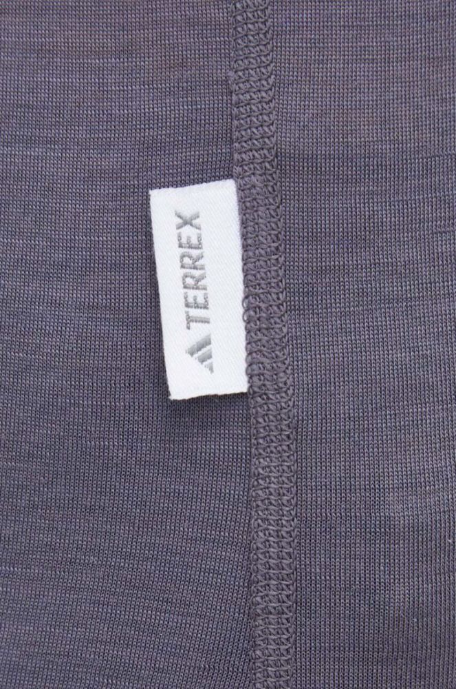 Функціональний лонгслів adidas TERREX Xperior Merino 150 колір сірий фото 5