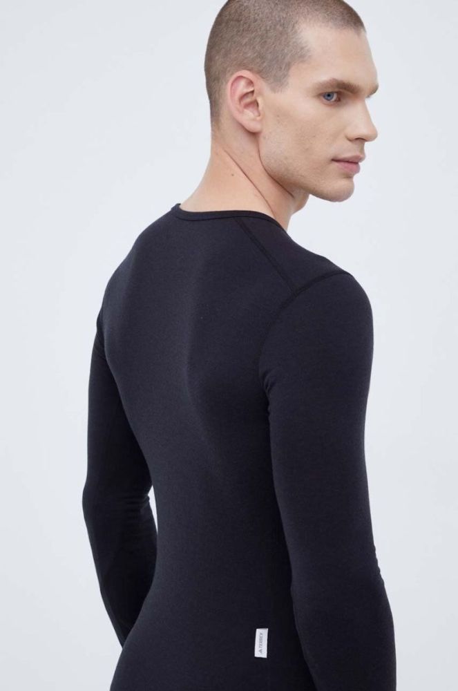 Функціональний лонгслів adidas TERREX Xperior Merino 200 колір чорний (3510693) фото 3