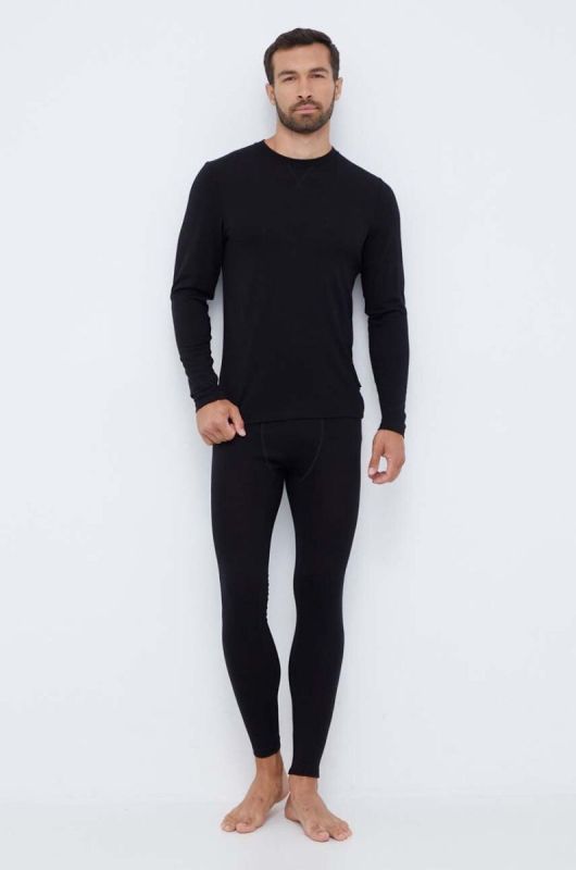Функціональний лонгслів Helly Hansen Merino колір чорний фото 2