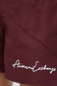 Купальні шорти Armani Exchange колір бордовий