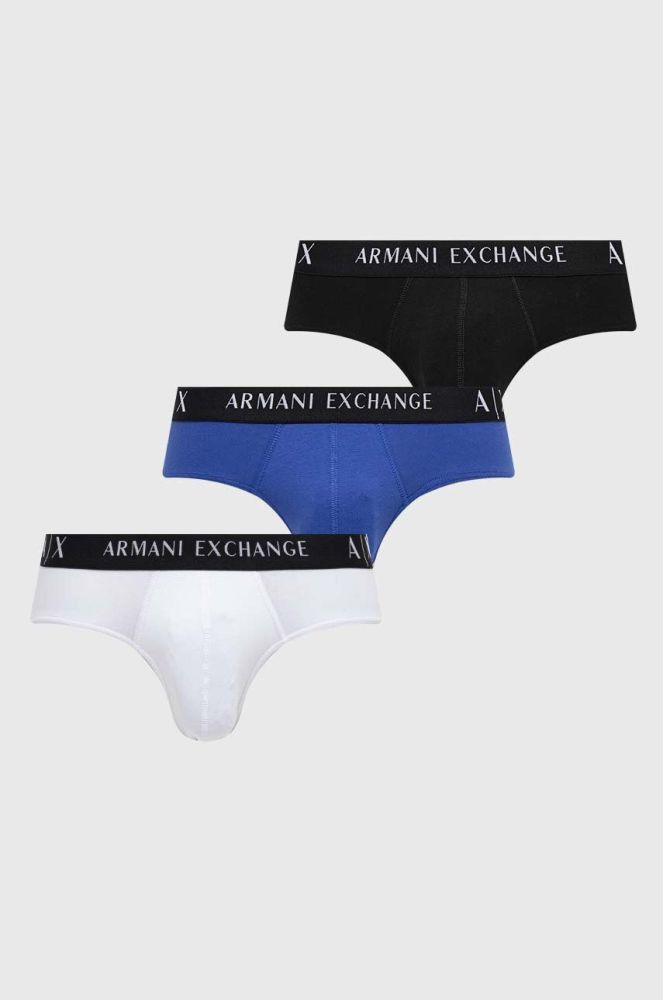 Сліпи Armani Exchange 3-pack чоловічі колір білий