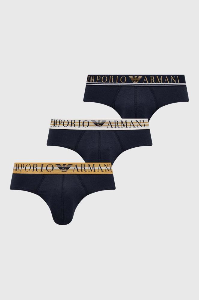 Сліпи Emporio Armani Underwear 3-pack чоловічі колір барвистий (3329693)