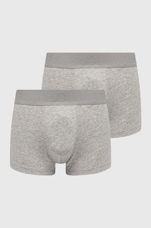 Боксери Liu Jo 2-pack чоловічі колір сірий